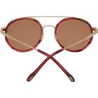 GEARY , Red Streacky Acetate with Bold Gold-Mineral Polarized Drivers Gold Cat 3 to 3, hi-res image number null